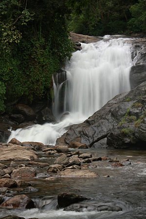 Lakkam Waterfalls. Munnar
